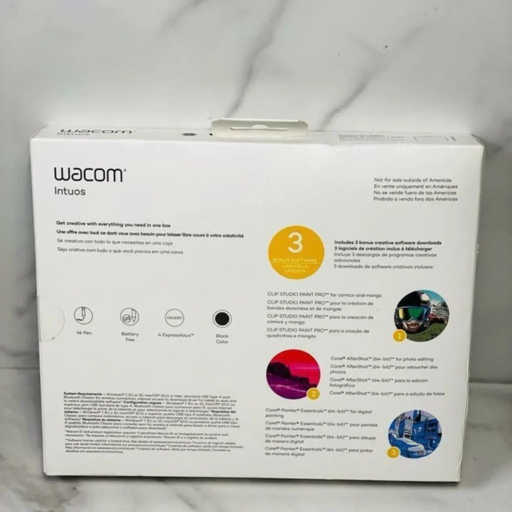 Wacom Intuos Graphic Drawing Tablet for Mac, PC, Chromebook & Android (Small)